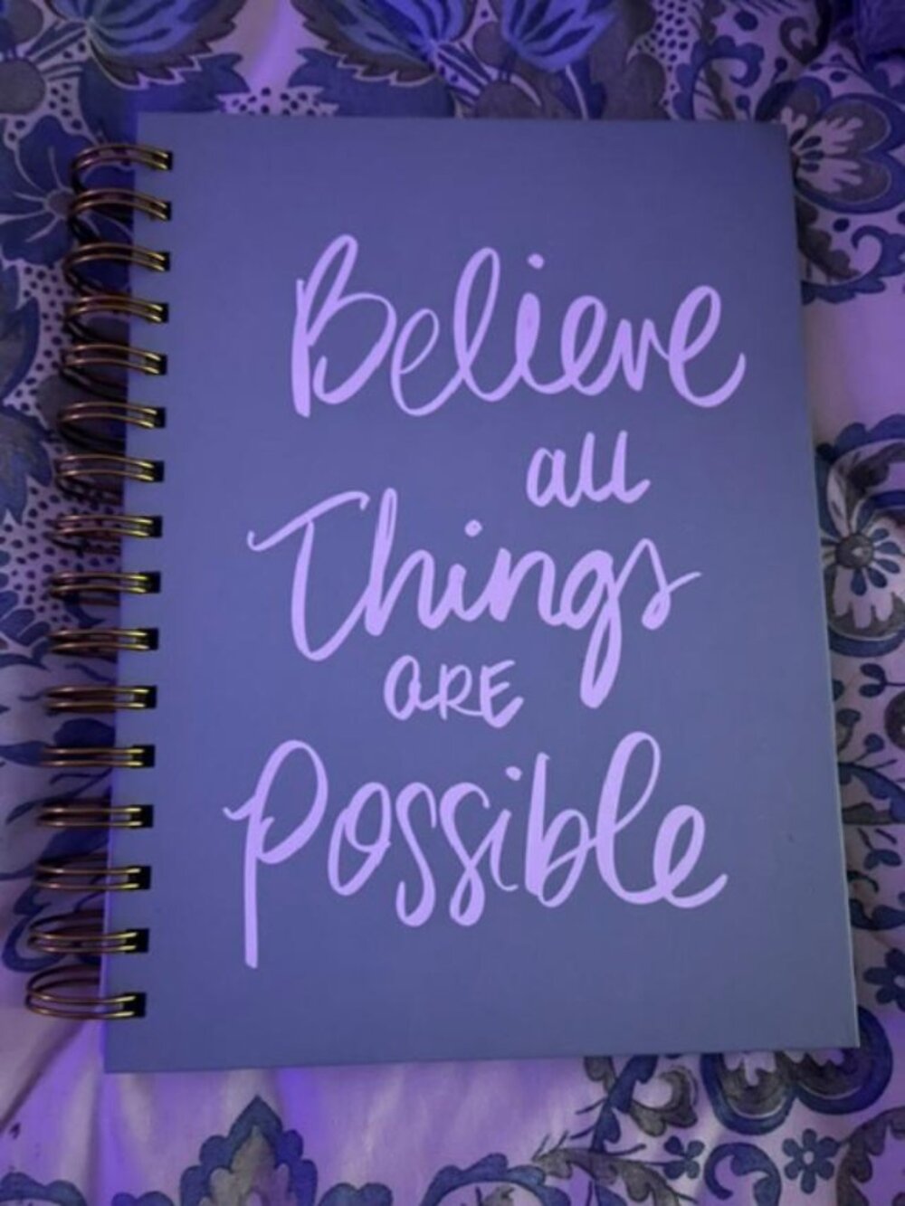 Believe All Things Are Possible Writing Journal